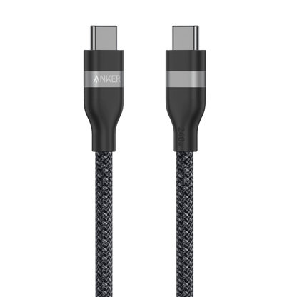 Anker USB-C to USB-C Cable (3 ft / 6 ft, 240W, Upcycled-Braided)